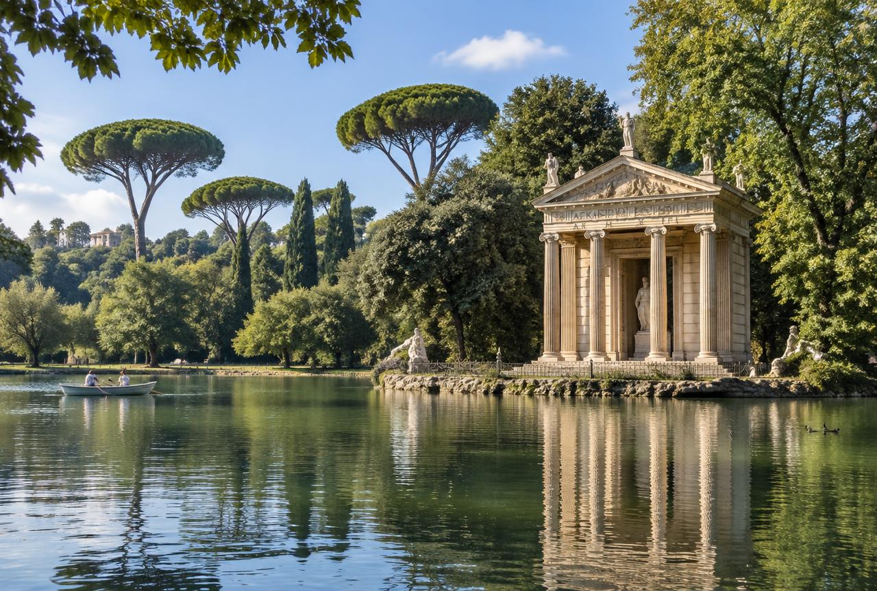 Villa Borghese Gardens & Pincio Terrace Walk